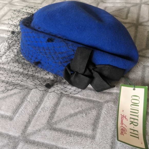 Vintage Blue Hat - Picture 1 of 2